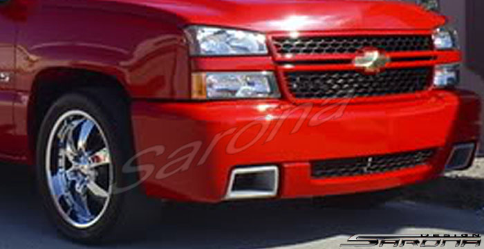 Custom Chevy Silverado  Truck Front Bumper (2003 - 2006) - $590.00 (Part #CH-048-FB)